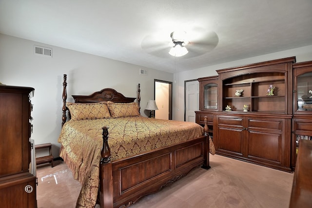 1237 Smith Rd, Fortson, GA 31808 - bedroom with light colored carpet and ceiling fan