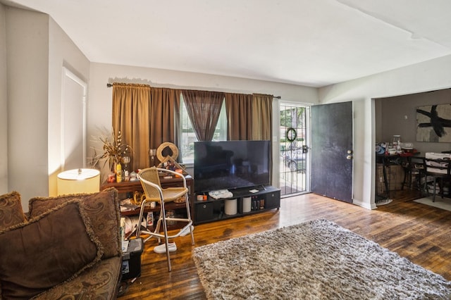 4512 Lunsford St, Columbus, GA 31903 - living area featuring wood finished floors