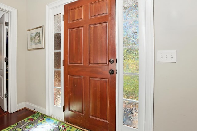 4256 Anglin Rd, Columbus, GA 31907 - entrance foyer featuring baseboards and dark wood-style flooring