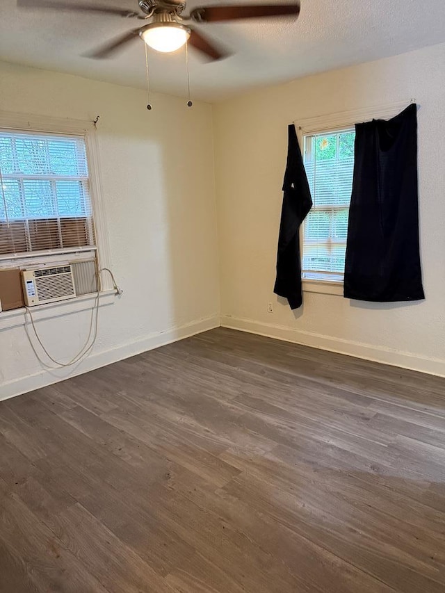 2436 Schaul St, Columbus, GA 31906 - unfurnished room with wood finished floors, ceiling fan, baseboards, and cooling unit