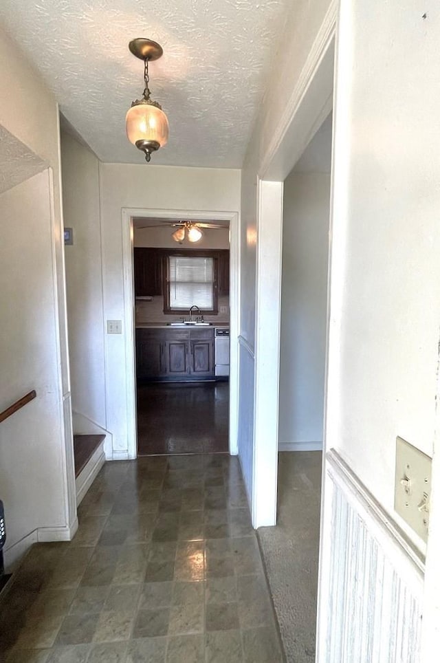 4200 Curry St, Columbus, GA 31907 - hallway with a textured ceiling