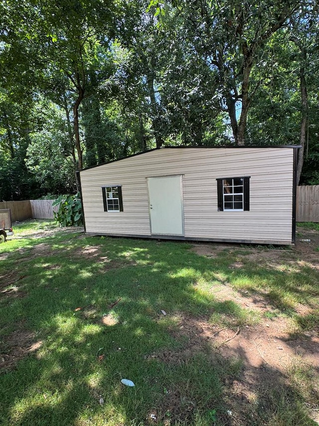 4901 Willowbrook Dr, Columbus, GA 31909 - view of outbuilding featuring view of wooded area