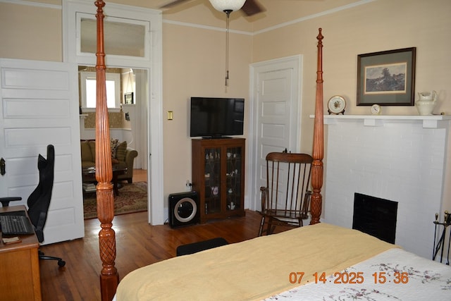 2901 Beacon Ave, Columbus, GA 31904 - bedroom with wood finished floors and ornamental molding