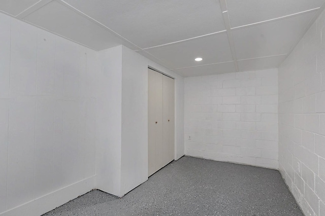 4657 Pate Dr, Columbus, GA 31907 - unfurnished room featuring recessed lighting and concrete block wall