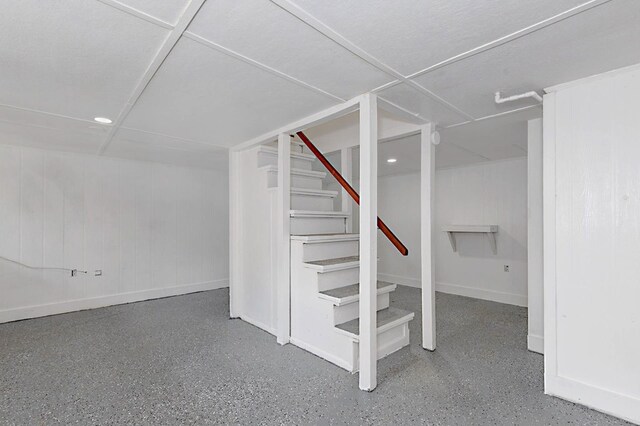4657 Pate Dr, Columbus, GA 31907 - finished below grade area featuring stairs and baseboards