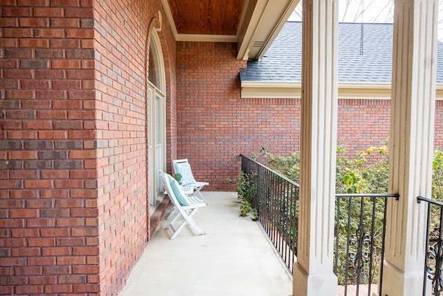 view of balcony