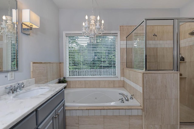 1537 Magnolia Way, Columbus, GA 31904 - full bath featuring a whirlpool tub, a tile shower, and vanity