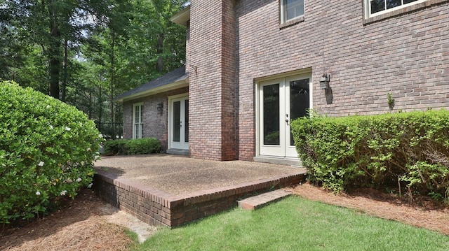 view of patio / terrace with french doors