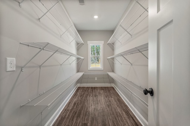 204 Lee Rd Unit 0334, Salem, AL 36874 - walk in closet featuring visible vents and dark wood-type flooring