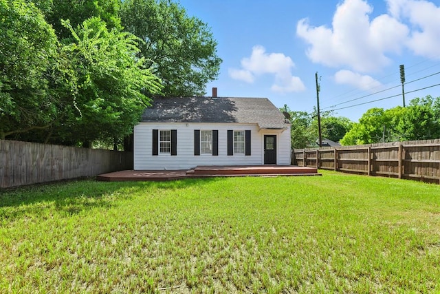 2901 Peabody Ave, Columbus, GA 31904 - back of house with a fenced backyard and a wooden deck