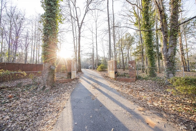 view of road