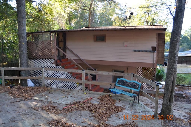 view of rear view of property