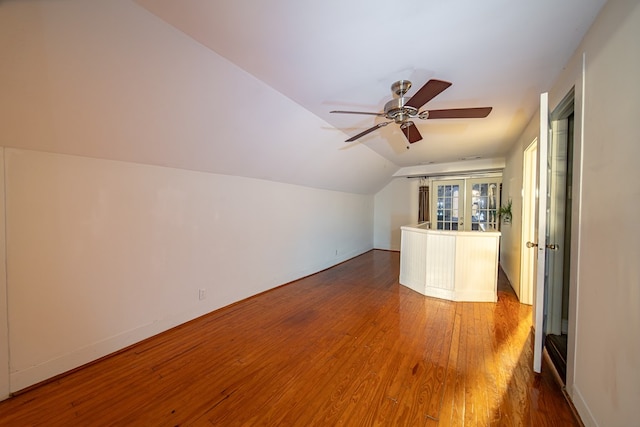 2010 Cherokee Dr, Columbus, GA 31906 - bonus room with vaulted ceiling, wood finished floors, and a ceiling fan