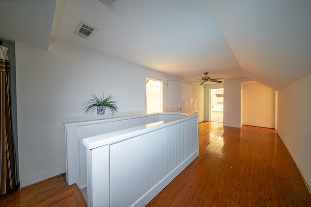 2010 Cherokee Dr, Columbus, GA 31906 - hallway with wood finished floors and vaulted ceiling