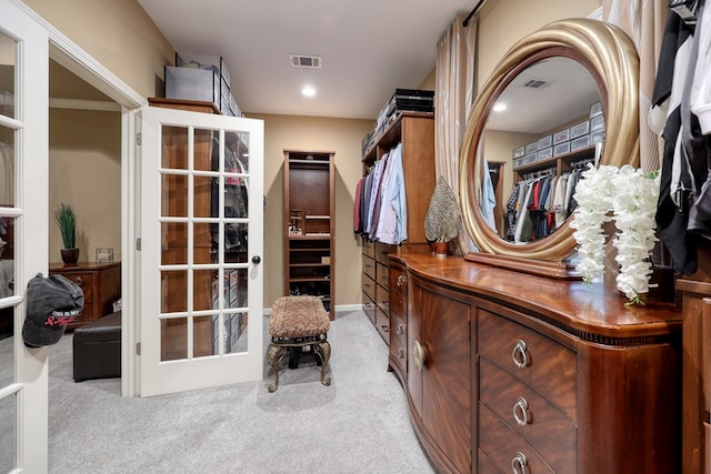 1000 Gramercy Dr, Midland, GA 31820 - spacious closet featuring light colored carpet and french doors