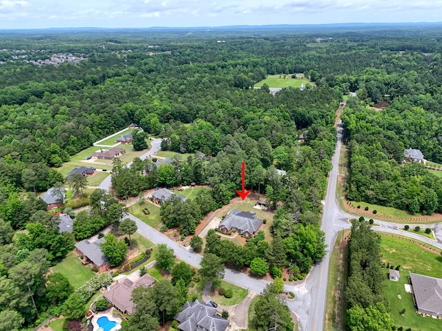 1000 Gramercy Dr, Midland, GA 31820 - aerial view of property and surrounding area featuring a forest
