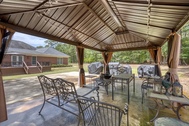1000 Gramercy Dr, Midland, GA 31820 - view of patio with a wooden deck and an outdoor hangout area