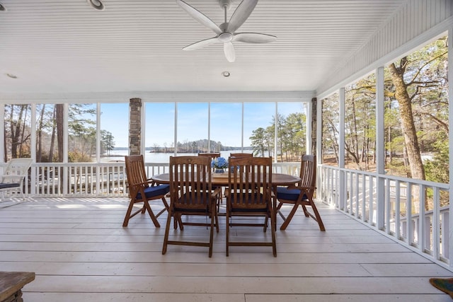 566 Longview Dr, Hamilton, GA 31811 - sunroom / solarium with a water view and plenty of natural light