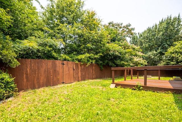 232 Mill Pond Dr, Phenix City, AL 36870 - view of yard with a wooden deck