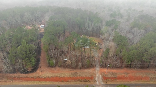 aerial view with a rural view