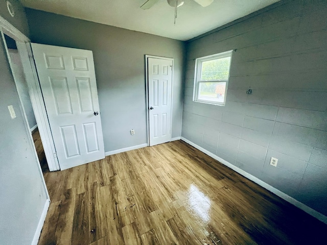 3413 Terminal Ct, Columbus, GA 31906 - unfurnished bedroom featuring wood finished floors and ceiling fan