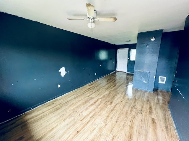 3413 Terminal Ct, Columbus, GA 31906 - empty room featuring wood finished floors and ceiling fan