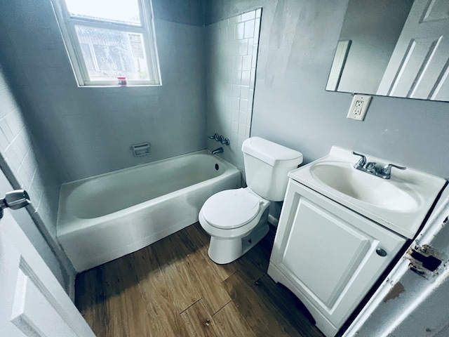 3413 Terminal Ct, Columbus, GA 31906 - full bathroom with vanity, wood finished floors, and bathing tub / shower combination