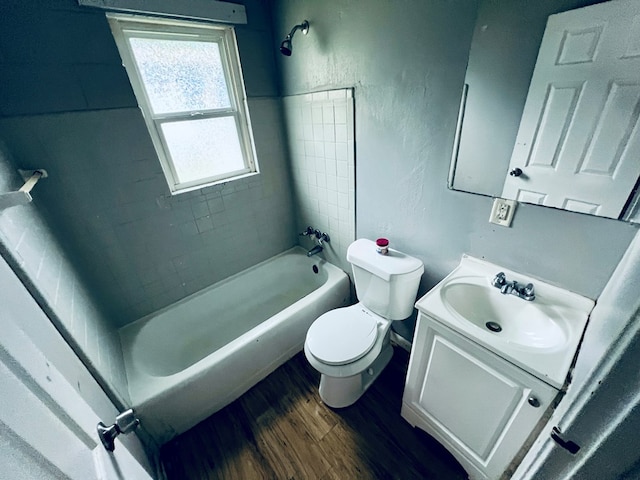 3413 Terminal Ct, Columbus, GA 31906 - full bath with wood finished floors, vanity, and bathing tub / shower combination