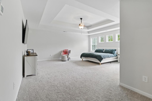 492 Mulberry Crossing Dr, Cataula, GA 31804 - bedroom with a raised ceiling, carpet flooring, and baseboards