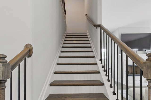492 Mulberry Crossing Dr, Cataula, GA 31804 - staircase featuring wood finished floors