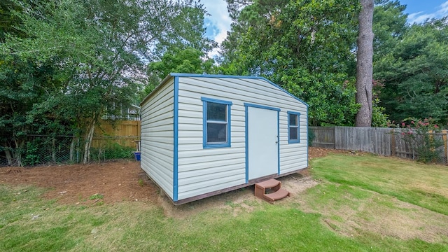 4001 Savannah Dr, Columbus, GA 31907 - view of shed with a fenced backyard