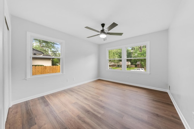 4001 Savannah Dr, Columbus, GA 31907 - empty room with wood finished floors and a ceiling fan