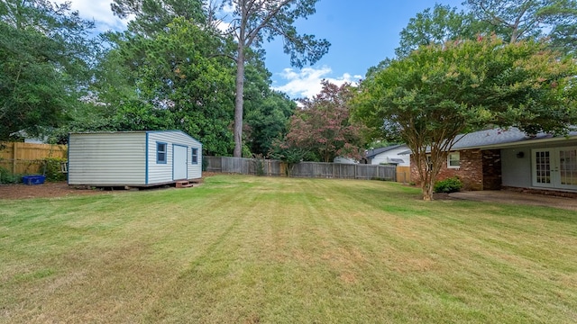 4001 Savannah Dr, Columbus, GA 31907 - fenced backyard featuring french doors and a shed