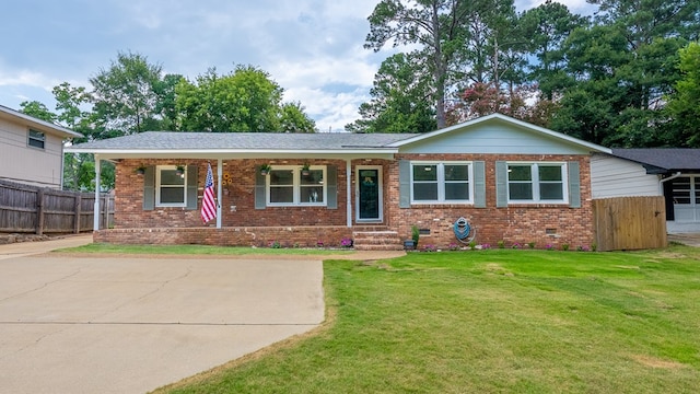 4001 Savannah Dr, Columbus, GA 31907 - view of front of property with brick siding, crawl space, and covered porch