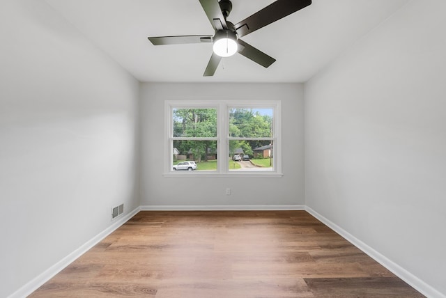 4001 Savannah Dr, Columbus, GA 31907 - empty room with wood finished floors and a ceiling fan