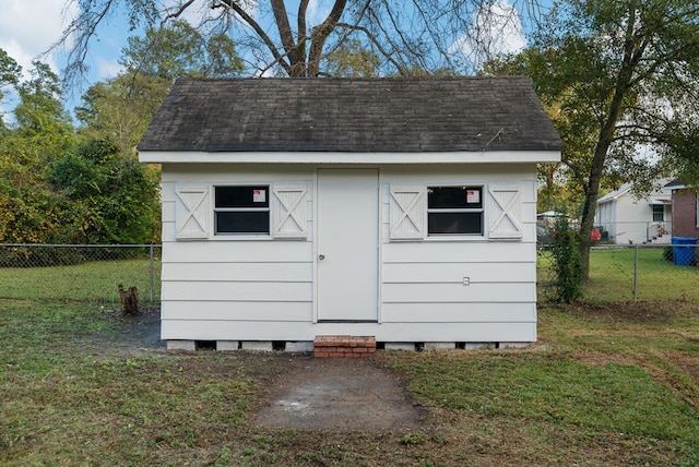 view of outbuilding