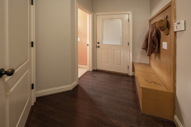 7036 Imperial Way, Columbus, GA 31904 - hallway featuring dark wood-style flooring and baseboards