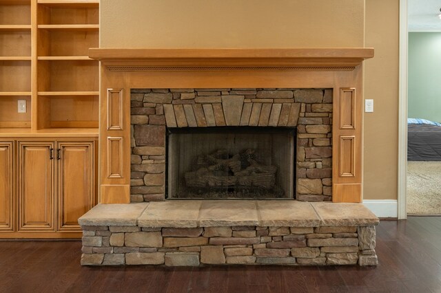 7036 Imperial Way, Columbus, GA 31904 - detailed view of wood finished floors and a fireplace