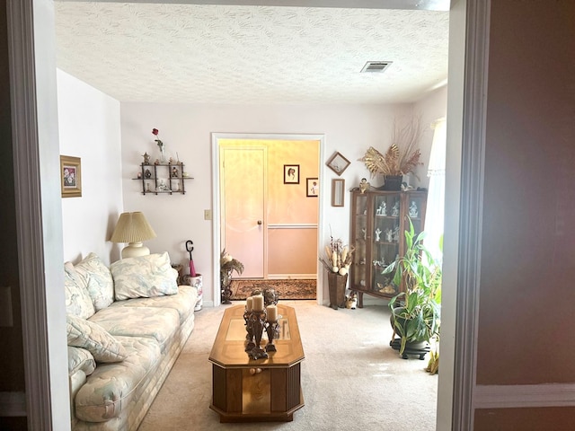 300 Jefferson Dr, Columbus, GA 31907 - carpeted living area with a textured ceiling