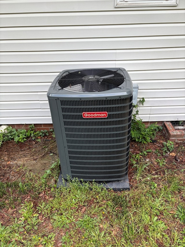 exterior view of central AC unit
