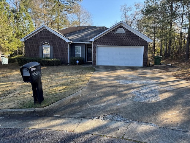 ranch-style house with a garage