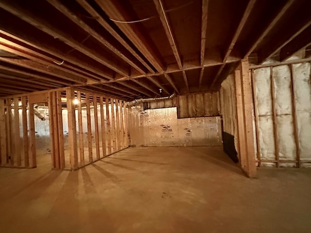 view of basement