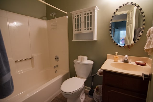 4200 Bridgecrest Dr Unit E4, Phenix City, AL 36867 - bathroom with vanity, toilet, shower / tub combination, and baseboards