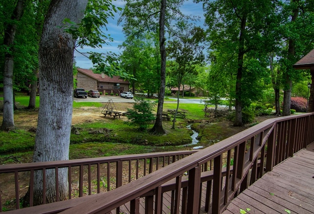 4200 Bridgecrest Dr Unit E4, Phenix City, AL 36867 - view of wooden terrace