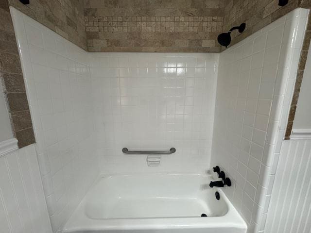 813 Wright Dr, Columbus, GA 31907 - full bathroom with  shower combination and wainscoting