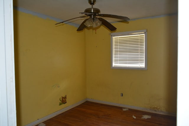 5137 Burbank St, Columbus, GA 31907 - spare room featuring ceiling fan and wood finished floors