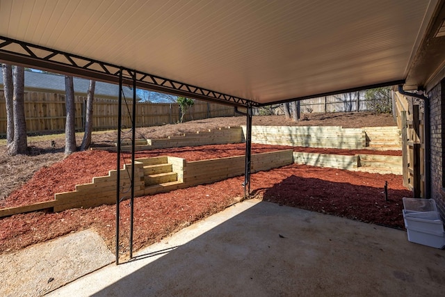 view of patio / terrace featuring a fenced backyard