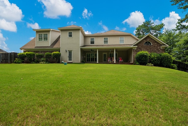 8026 Splendor Way, Columbus, GA 31904 - back of property featuring a ceiling fan