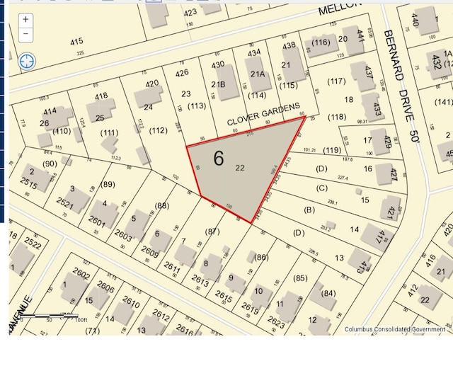 0 Mellon St, Columbus GA, 31908 land for sale