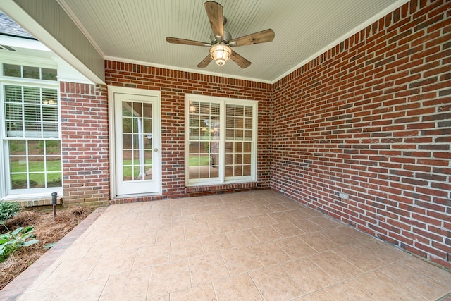 4548 Carnoustie Ln, Columbus, GA 31909 - view of patio with a ceiling fan